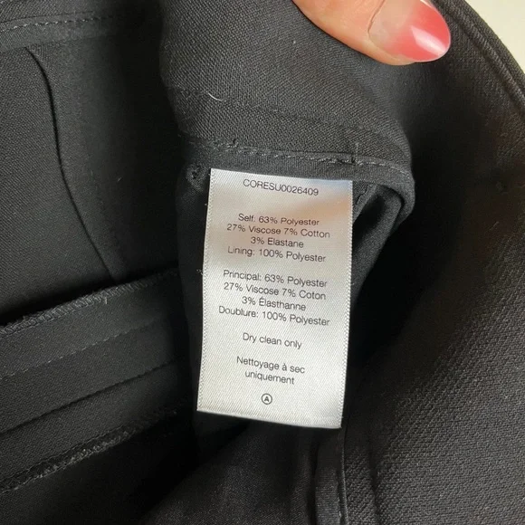 Veronica Beard Womens 16 Mid Rise Pleated Trouser Pants Black Office Corporate - Picture 5 of 9